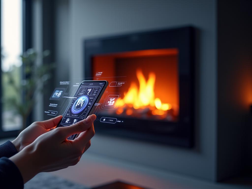 Chimenea inteligente con control por app